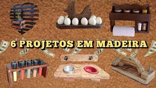 Projetos Em Madeira Para Ganhar Dinheiro Em Casa #marcenariacriativa