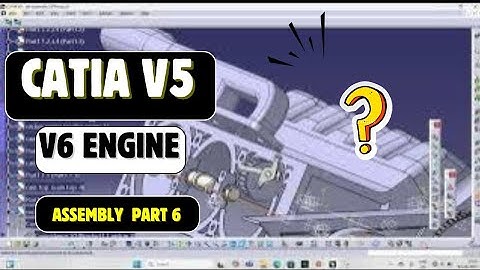 CATIA V5 V6 Engine Assembly – Part 6 | Piston, Crankshaft & Connecting Rods