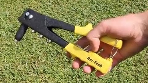 How to Use a Pop Rivet Gun / Blind Rivet