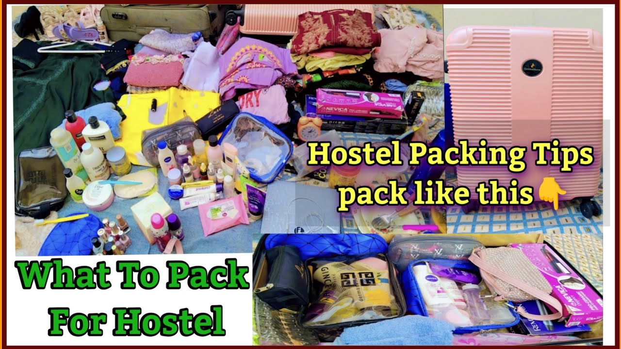 Hostel essentials and Hostel room organization| packing tips and list😍😍🥰