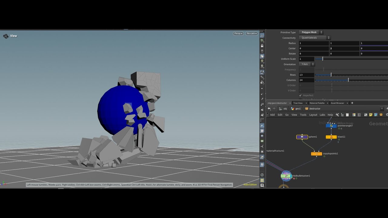Simple Houdini Destruction HDA Tutorial - YouTube