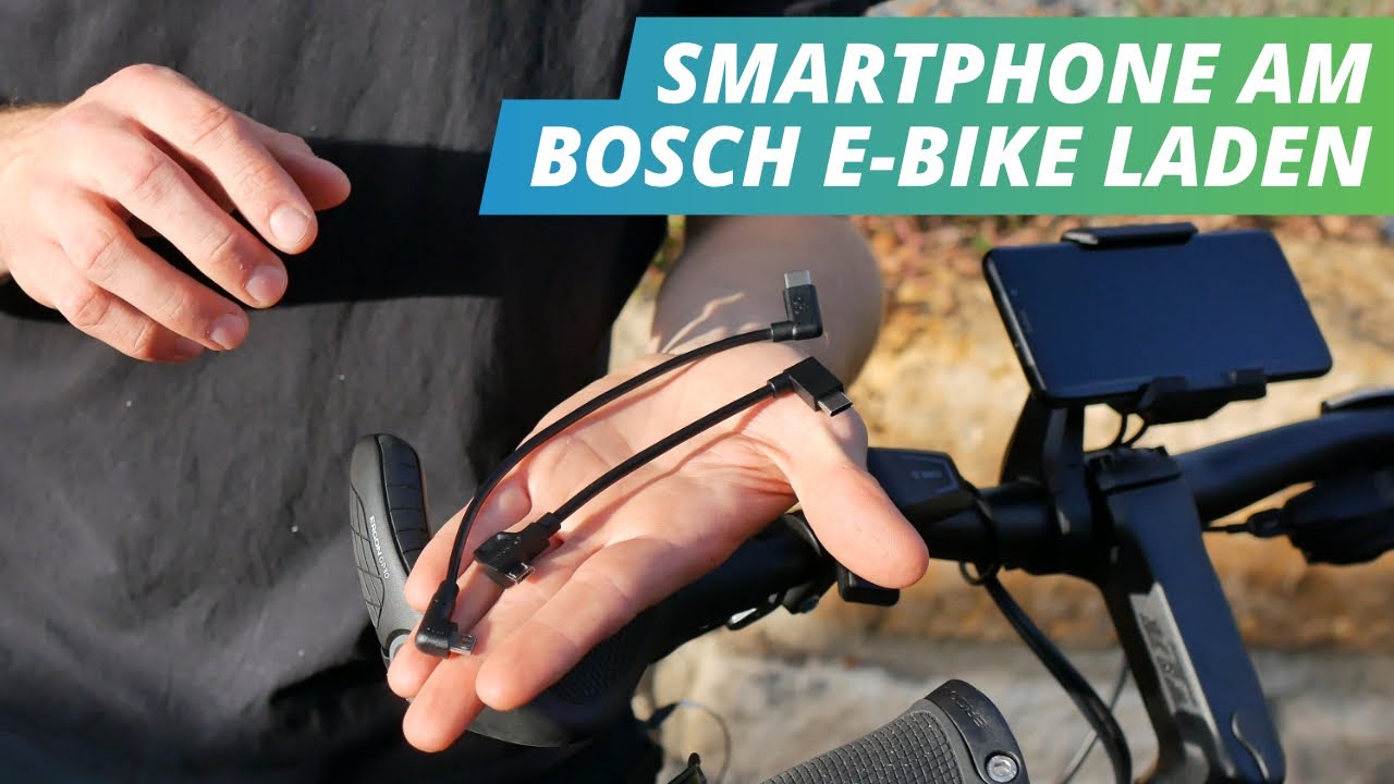 Smartphone Laden am Bosch EBike Elektrofahrrad24.de YouTube