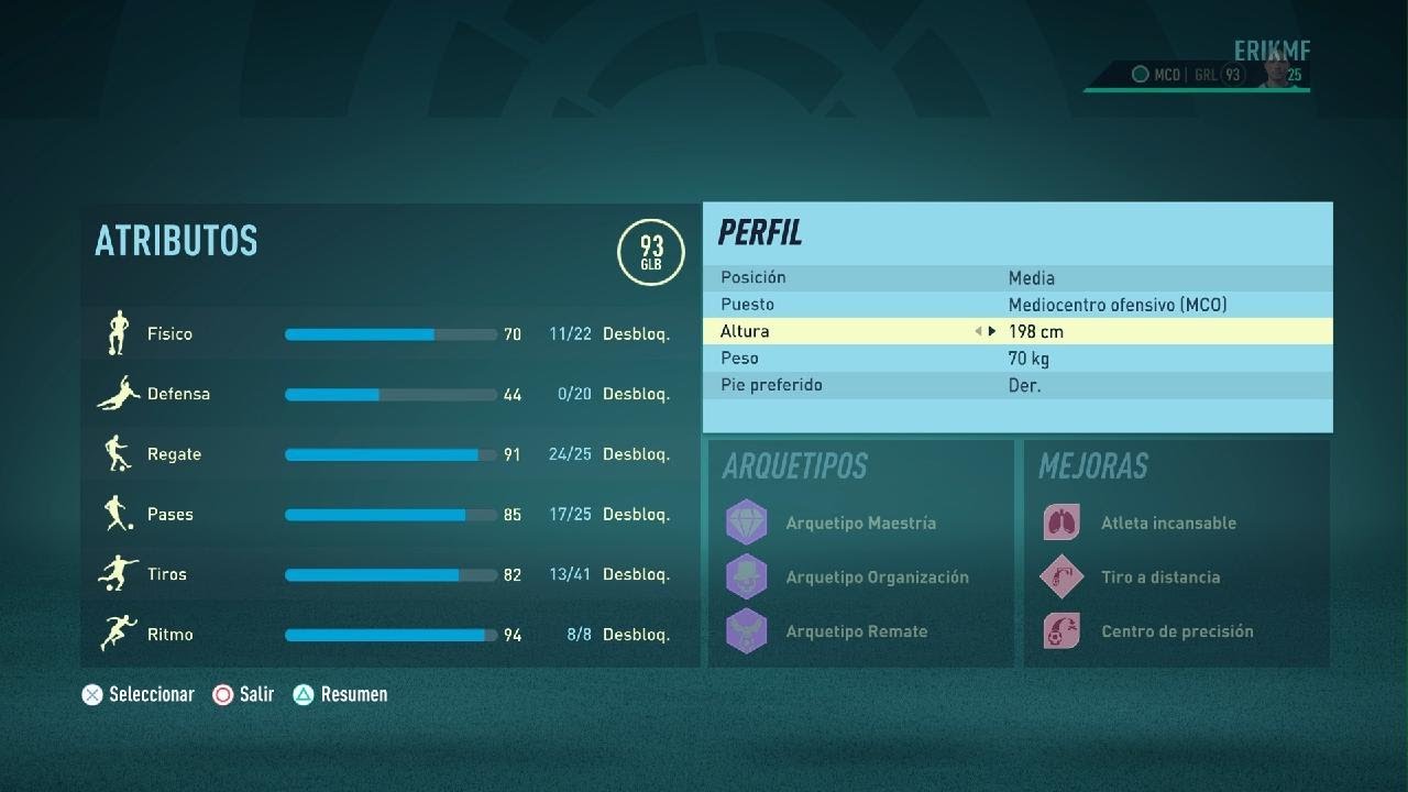 FIFA 22 subir de atributo a nivel 94 MCO en modo carrera jugador. - YouTube