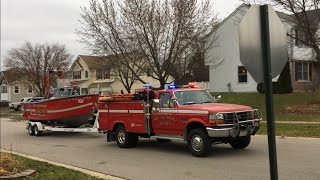 Antioch Il Fire Department Battalion 21 Chief 2101 Ambulance 211 And Utility Boat 211 Responding