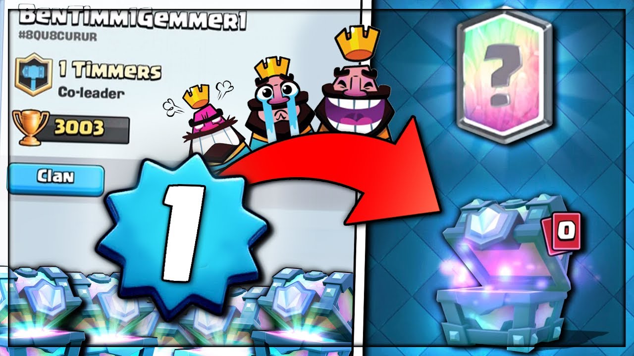 LEVEL 1 NOOB OPENS LEGENDARY CHEST! Clash Royale LEGENDARY CHEST