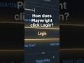 How does Playwright click the Amazon Login button? #playwright #automationtesting #ytshorts #shorts
