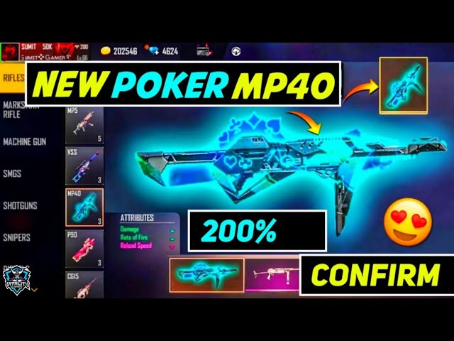 Poker MP40 FreeFire  Poker, Mood off images, Fire pokers