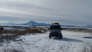 Покидаем юг России, до свидания море. Майкоп-Минводы-Волгоград. Дорога домой. 12 и 13 января 2024.