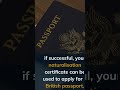 What are the steps to get a british passport  naturalisation  whytecroft