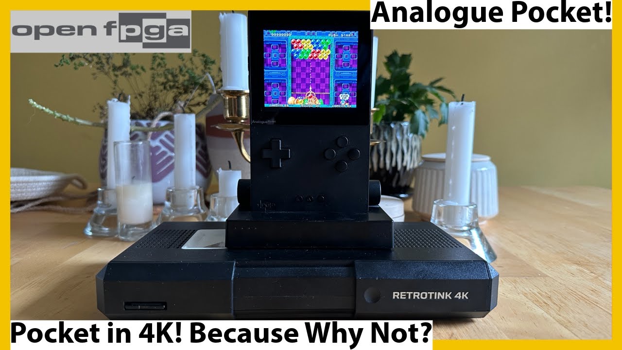 Analogue Pocket in 4K with RetroTink 4k! How Well Can Pocket Do 4K