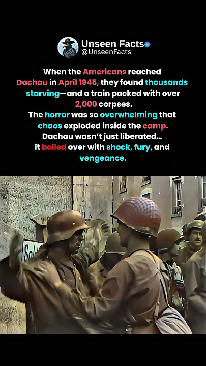 Dachau’s Darkest Hour: Starvation, Corpses, and Chaos 👁️