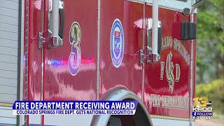 Colorado Springs Fire Department being honored with an award in DC from CFSI
