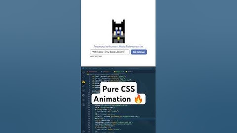 Make Batman Smile CAPTCHA CSS Animation