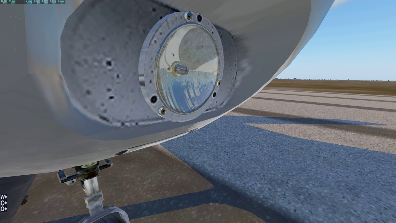 Nhadrian C152II Upgrade - Realistic landing light replacement