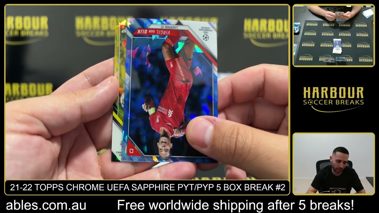 Break #2 - 21/22 Topps Chrome Sapphire UEFA Champions League PYT/PYP 5 Box Break