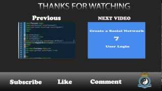 Create a Social Network - 6 - Header & Footer