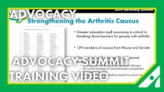 Advocacy Summit Training Video: Core Legislative Asks