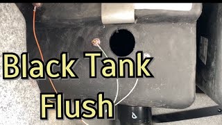 RV Black Tank flush installation camco Tornado flusher install