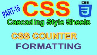 How to use CSS Counter Effect l part 16 l Learn CSS in Hindi