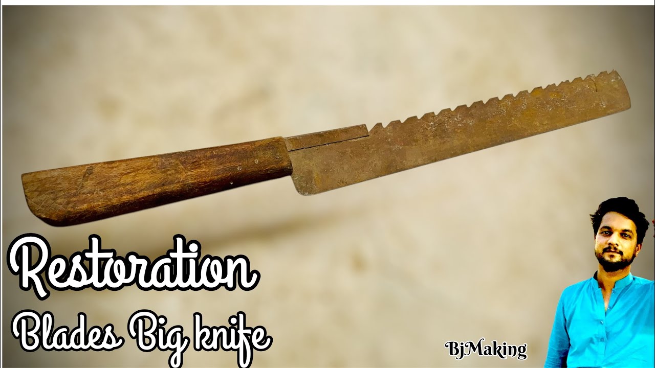 Restoring a Giant Rusty Blade Knife to Like-New Condition