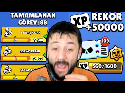 Tek Seferde TAM 88 GÖREV BİTİRDİM! 😎 Brawl Stars