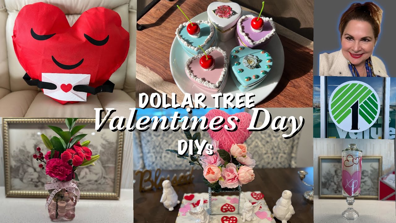 Dollar Tree VALENTINES 2024💘NEW EASY and HIGH END DIYs - YouTube