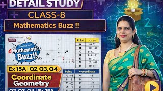 Ex 15(A) Q2 ,3,4 |Class8 Mathematics Buzz | coordinate Geometry |Rachna Sagar