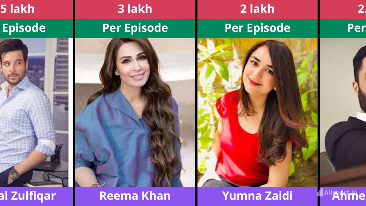 Top 10 Highest Paid Pakistani Actors Salary Per Episode | Pakistani Drama Actors Salary 