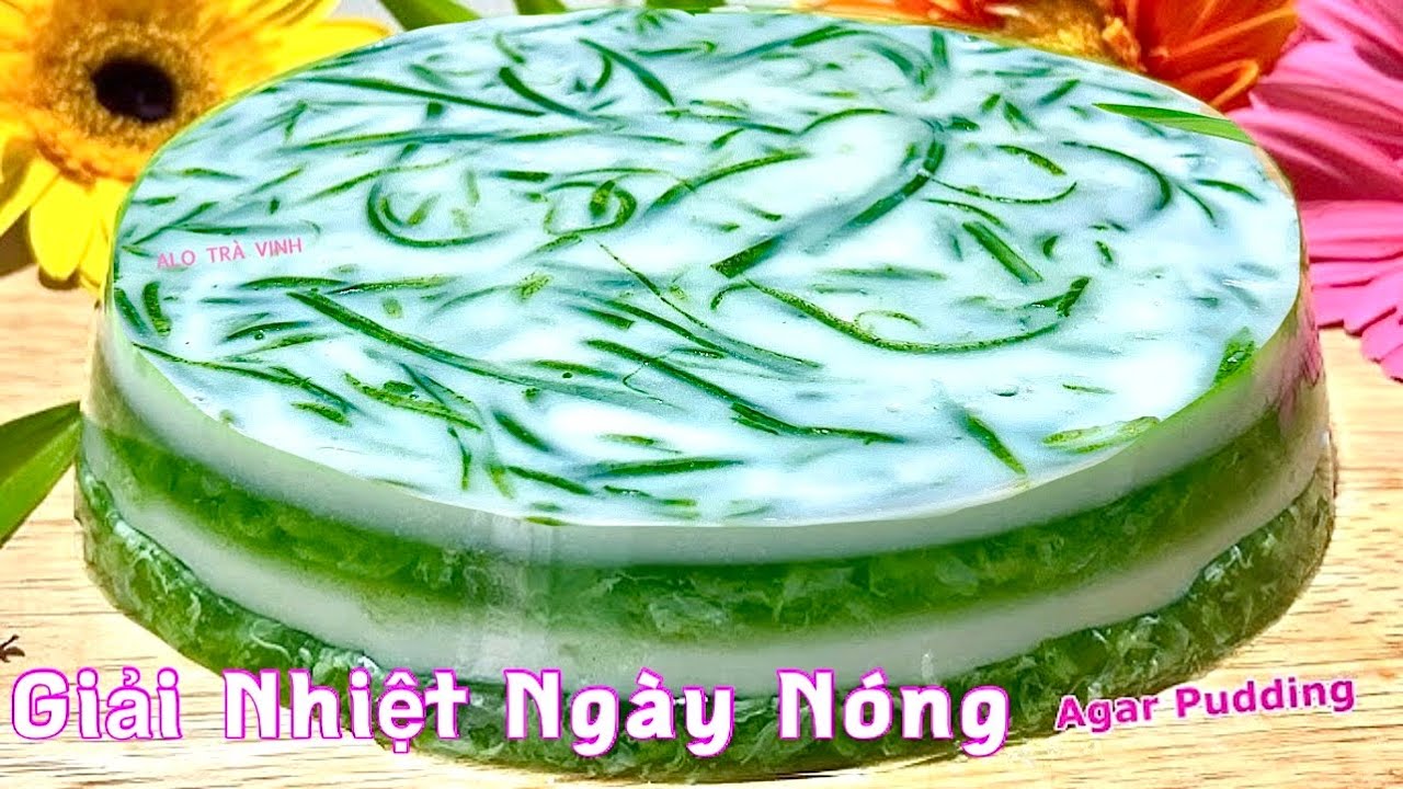 Món Tráng Miệng Ngon Với Nước Dừa Tươi Lá Dứa Chỉ Trong Vài Phút- Coconut jelly dessert