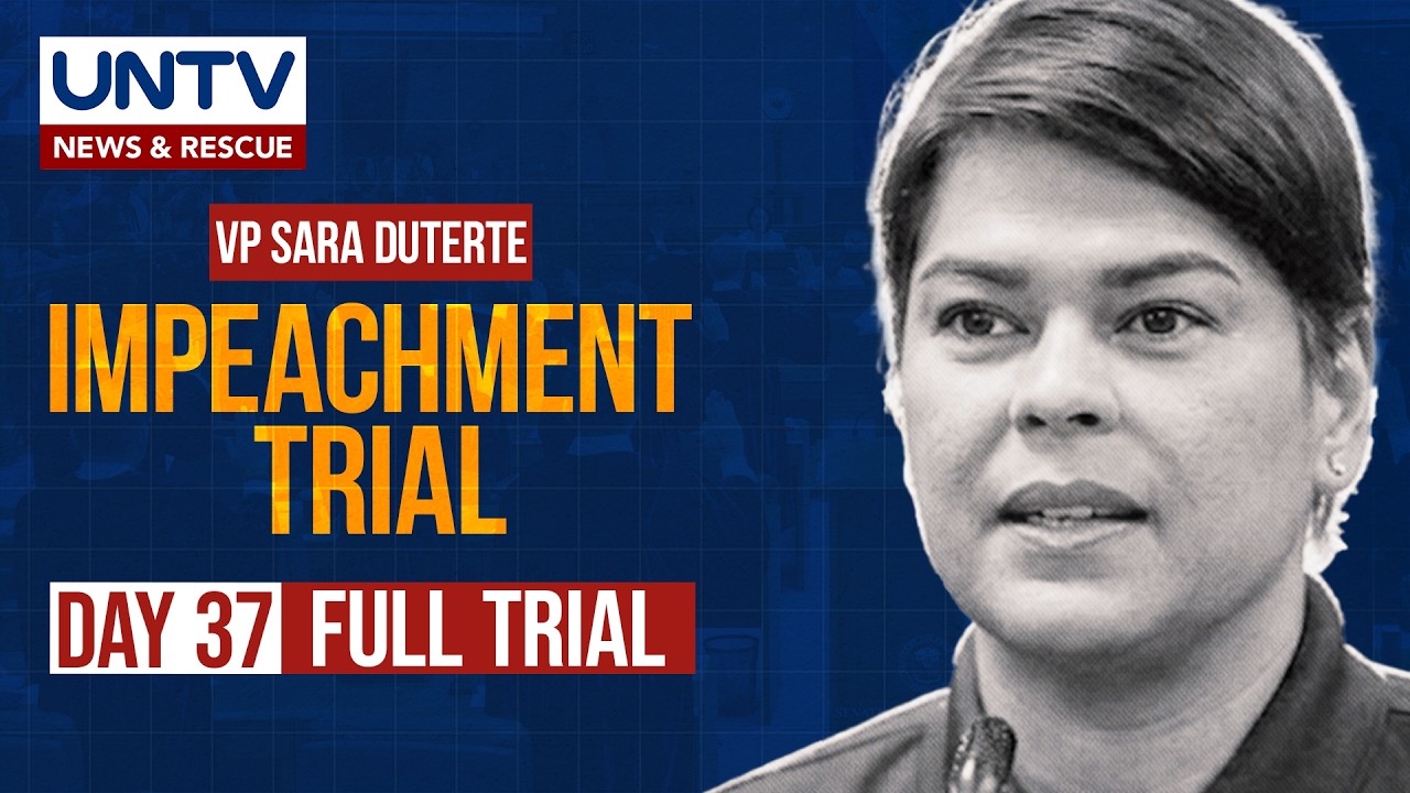 FULL TRIAL: Impeachment Trial of Vice President Sara Duterte, Day 37 – October 9, 2026