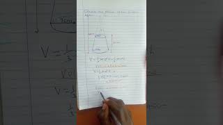 "Volume of a FRUSTRUM|| Mensuration grade 9 and KCSE Simplified Questions" 