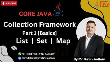 Collection Framework [Part 1] | Learn with Mr. Kiran Jadhav