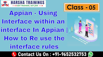 Appian Class 05 | Using Interface within an interface In Appian | How to Re use the interface rules