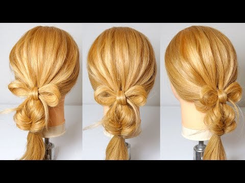 리본장식이 있는 <strong>포니테일</strong> <strong>묶는법</strong> / Bow Ponytail Tutorial