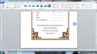 Cara Menyisipkan Bingkai Hasil Dowload Internet di Ms  Word