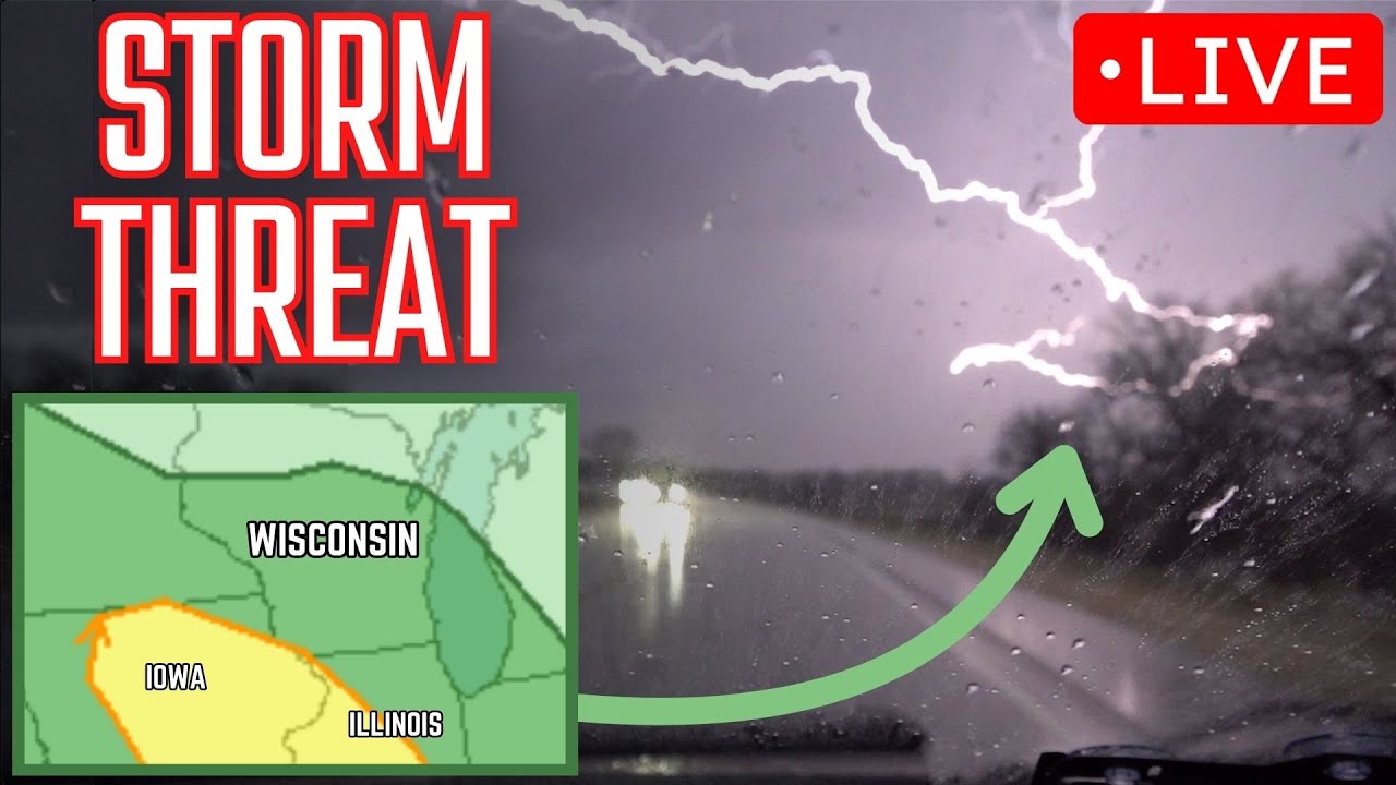 🔴 LIVE STORM CHASER IN WISCONSIN - Watching Clouds... - YouTube