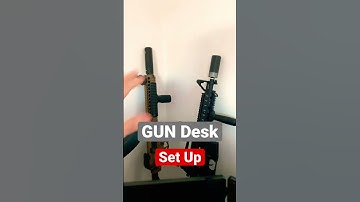 AK or AR? New desk set up! #shorts #guncollection #ar15 #ak47