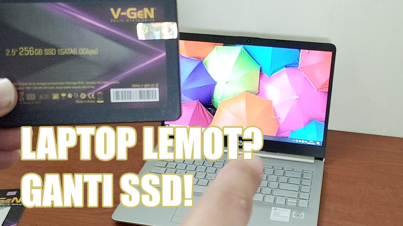 Cara Atasi Laptop Lemot. Upgrade Laptop HP 14 HDD ke SSD