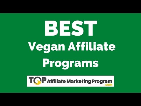 Vegan Affiliate Programs