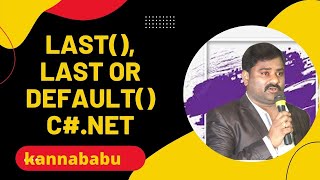 Last()  and LastOrDefault() in Linq