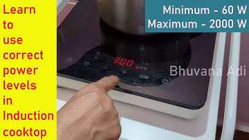 How to use Induction power levels to cook and fry