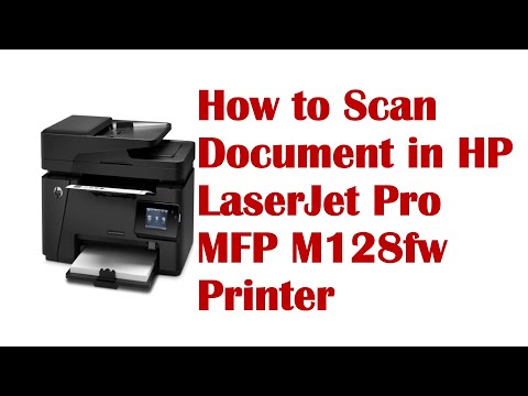 How to Scan Document in HP Laserjet Pro MFP M128fw Printer #subscribe #sub #hp #how #getdot