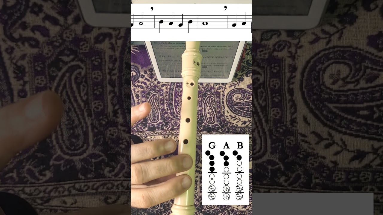 INITIAL LESSON 07 Musical Reading NOTES G, A, B Attack Reinforcement - RECORDER