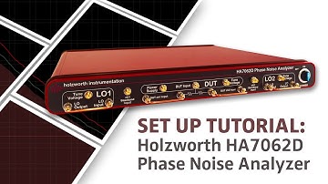 How to Set Up the HA7062D Phase Noise Analyzer for an Absolute Phase Noise Measurement