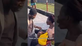 A Beggar Giving A Beggar Money And Got The Surprise Of Her Life