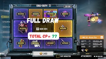 Taking Legenday MAC10-Atomic Star Full Draw ll CROSSOVER DRAW II CALL OF DUTY MOBILE