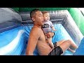 HUGE SLIDE At Sutton's One Year Old Birthday Party!