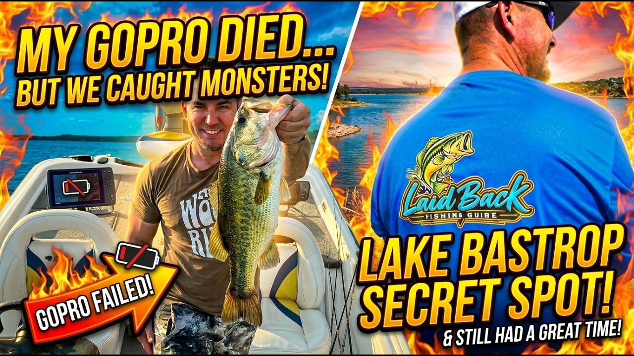 MY GOPRO DIED… BUT WE STILL CAUGHT MONSTER BASS! (Lake Bastrop Fishing)