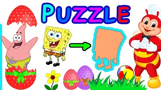 Jollibee Puzzle Game for Kids and Children + More puzzle games - Drenn TV