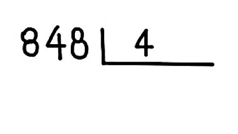 Como resolver 848 dividido por 8?